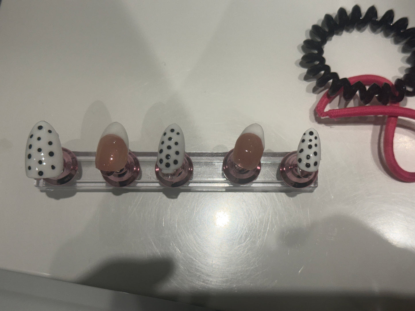 Polkadot nails by Nails by M